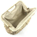 Natural AURORA Large Raffia Clutch Bag / CULT GAIA