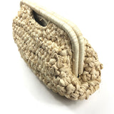 Natural AURORA Large Raffia Clutch Bag / CULT GAIA