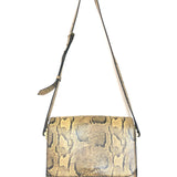 Natural NIZZA Python-effect Calf Leather Shoulder Bag / ISABEL MARANT