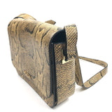 Natural NIZZA Python-effect Calf Leather Shoulder Bag / ISABEL MARANT