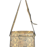 Natural NIZZA Python-effect Calf Leather Shoulder Bag / ISABEL MARANT