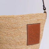 Natural Raffia Anagram Pochette Basket Bag / LOEWE X PAULA'S IBIZA