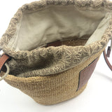 Natural Raffia Anagram Pochette Basket Bag / LOEWE X PAULA'S IBIZA