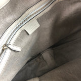 Natural Raffia and Cream Leather Trim Peggy Bamboo Hobo Bag / GUCCI