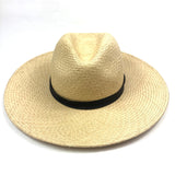 Natural Raffia LYRA Fedora Hat / JANESSA LEONE - Size M