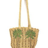Natural Straw Palm Crochet Beach Bag / NEVER FULLY DRESSED
