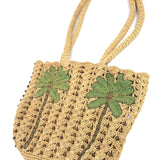 Natural Straw Palm Crochet Beach Bag / NEVER FULLY DRESSED