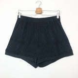 Navy and Black Checkered Shorts / CECILIE COPENHAGEN - One Size