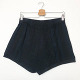 Navy and Black Checkered Shorts / CECILIE COPENHAGEN - One Size