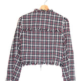 Navy and Red NAMEO Tweed Cotton-blended Jacket / ISABEL MARANT ETOILE - Size 34