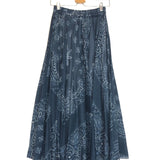 Bandana Print Cotton Midi Skirt - One Size
