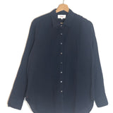 Navy Blue BEAU Buttoned Down Cotton Shirt / XIRENA - Size S