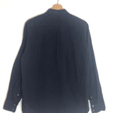 Navy Blue BEAU Buttoned Down Cotton Shirt / XIRENA - Size S