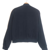 Navy Blue Charlotte Planet Embellished Bomber Jacket / MARKUS LUPFER - Size S