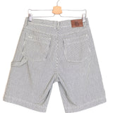 Navy Blue CISAE Thin Stripes Cotton Bermuda Shorts / BA&SH - Size 38