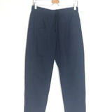 Navy Blue DRAPER Cotton Pants / XIRENA - Size S