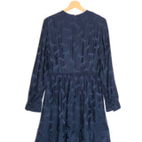 Navy Blue Horse Jacquard Silk Blend Dress / STELLA MCCARTNEY - Size 40