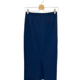 Navy Blue Knit Pencil Midi-Skirt / MISSONI - Size IT 42