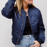 Navy Blue MANSTON Bomber Jacket / RAG & BONE - Size XS