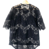 Navy Blue MARTIAL Lace Top / ROSEANNA - Size 36