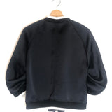 Navy Blue Ruffled Trim Bomber Jacket / 3.1 PHILLIP LIM - Size US 4