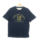 Navy Blue/White Organic Cotton TONI Reversible T-shirt / ANINE BING - Size S