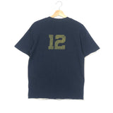 Navy Blue/White Organic Cotton TONI Reversible T-shirt / ANINE BING - Size S