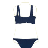 Navy Crinkle Bikini / HUNZA G