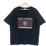 Navy League Logo Cotton Tee / SAINT LAURENT - Size XL