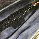 Navy Ocean SADDLE Grained Leather Bag / DIOR