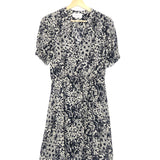 Navy Printed Buttoned Dress / BA&SH - Size 0