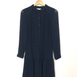 Navy SOFIA Long Sleeves Mini Dress / BA&SH - Size 1