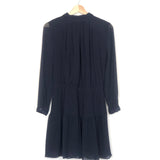 Navy SOFIA Long Sleeves Mini Dress / BA&SH - Size 1