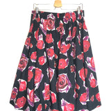 Navy Spinning Roses Balloon Midi Skirt / MARNI - Size IT 42