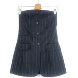 Navy Strapless Striped SUNNY Vest / THE FRANKIE SHOP - Size S