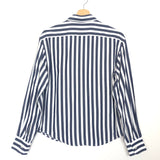 Navy Striped Cotton Shirt / CELINE - Size 36