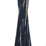 Navy Tie-dye Fitted Maxi Dress / DISSH - Size XS