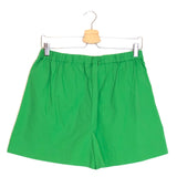 Neon Green NICOLO High Waist Cotton Shorts / SEZANE - Size 38