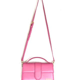 Neon Pink LE GRAND BAMBINO Crossbody Flap Bag / JACQUEMUS