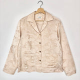 Nude ALBERTA Jacquard Satin Shirt / SANDRO - Size 1