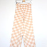 Nude Avalanche Gingham Jacquard Trousers / STAUD - Size XS