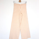 Nude Avalanche Gingham Jacquard Trousers / STAUD - Size XS