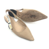 Nude J'ADIOR Technical Fabric Slingback Flats / CHRISTIAN DIOR - Size 37
