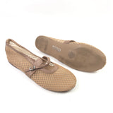 Nude Mesh MODESTY-M Buckle Strap Ballerinas / FOZAZA X STEVE MADDEN - Size 40