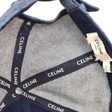 Ocean Wash TRIOMPHE Denim Baseball Cap / CELINE - Size L