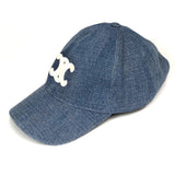 Ocean Wash TRIOMPHE Denim Baseball Cap / CELINE - Size L