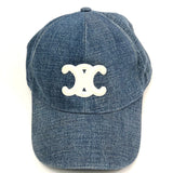 Ocean Wash TRIOMPHE Denim Baseball Cap / CELINE - Size L