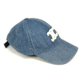 Ocean Wash TRIOMPHE Denim Baseball Cap / CELINE - Size L