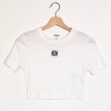 Off-white ANAGRAM Embroidered Cropped Top / LOEWE - Size S