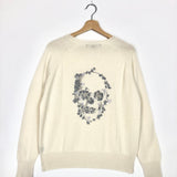 Off-white Embroidered Skull Cashmere Jumper / SKULL CASHMERE - Size M